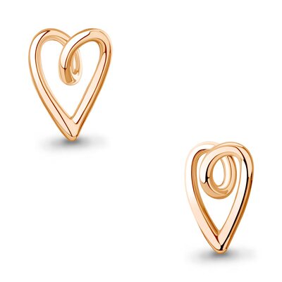 Подвеска "Сердце" из серебра 925 пробы с позолотой