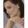 Кольцо с изумрудом и бриллиантами из золота 585 пробы арт. 16375-101