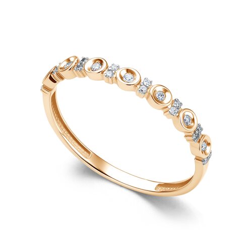 Кольцо с бриллиантами из золота 585 пробы