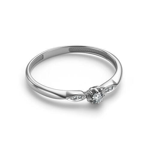 Кольцо с бриллиантами из золота 585 пробы