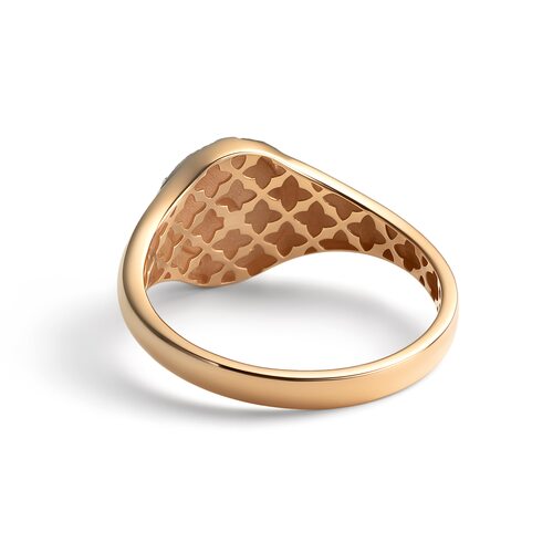 Кольцо "Звезда" с бриллиантами из золота 585 пробы