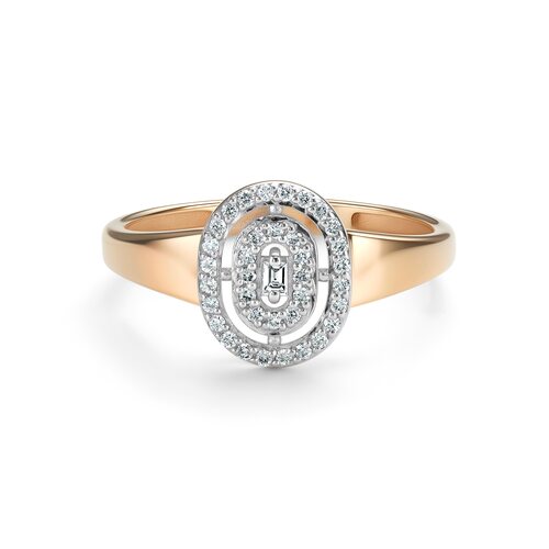 Кольцо с бриллиантами из золота 585 пробы