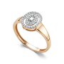 Кольцо с бриллиантами из золота 585 пробы арт. 16517-100