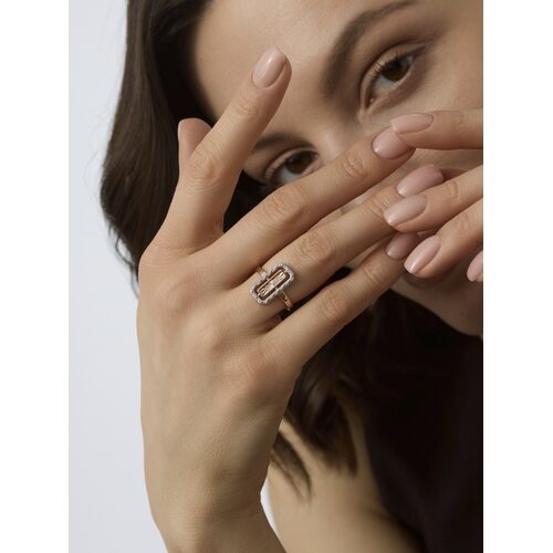 Кольцо с бриллиантами из золота 585 пробы арт. 16574-100