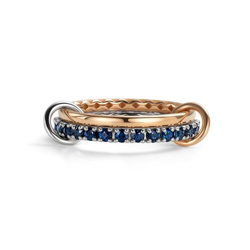 Кольцо с сапфирами из золота 585 пробы