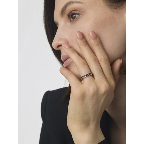 Кольцо с сапфирами из золота 585 пробы