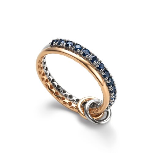 Кольцо с сапфирами из золота 585 пробы