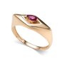 Кольцо с рубином из золота 585 пробы арт. 16625-103