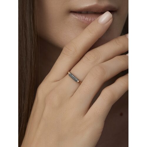 Кольцо с бриллиантами из золота 585 пробы арт. 16662-113