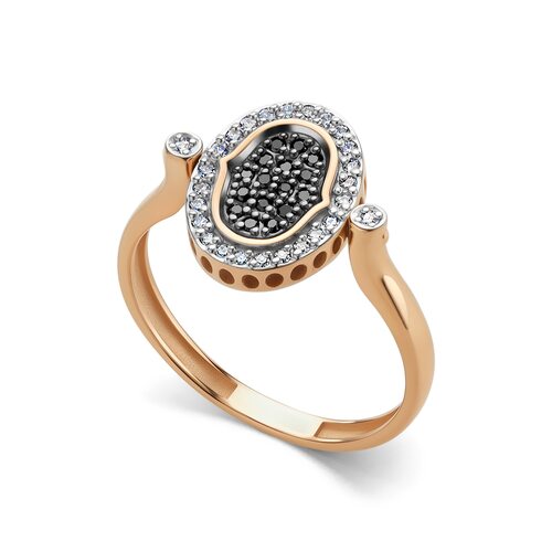 Кольцо с бриллиантами из золота 585 пробы