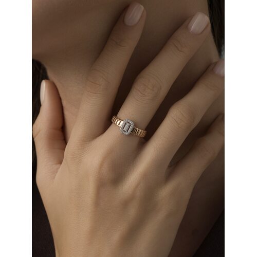 Кольцо с бриллиантами из золота 585 пробы арт. 16682-100