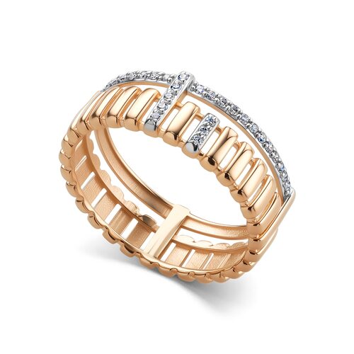 Кольцо с бриллиантами из золота 585 пробы