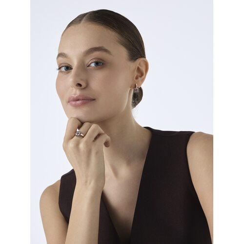 Кольцо с рубином и бриллиантами из золота 585 пробы