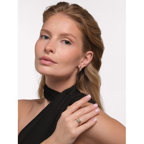 Кольцо с бриллиантами из золота 585 пробы арт. 16729-100