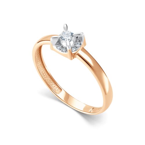 Кольцо с бриллиантами из золота 585 пробы