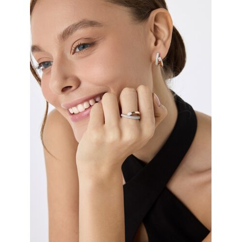 Кольцо с бриллиантами из золота 585 пробы