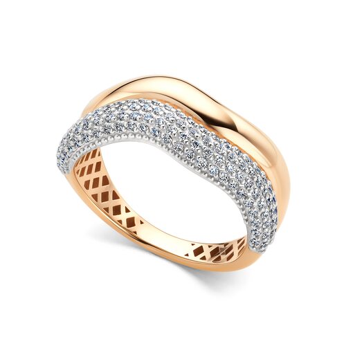 Кольцо с бриллиантами из золота 585 пробы