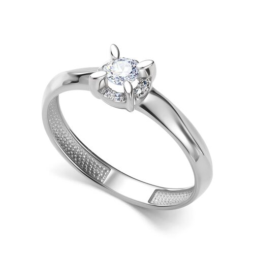 Кольцо с бриллиантами из белого золота 585 пробы