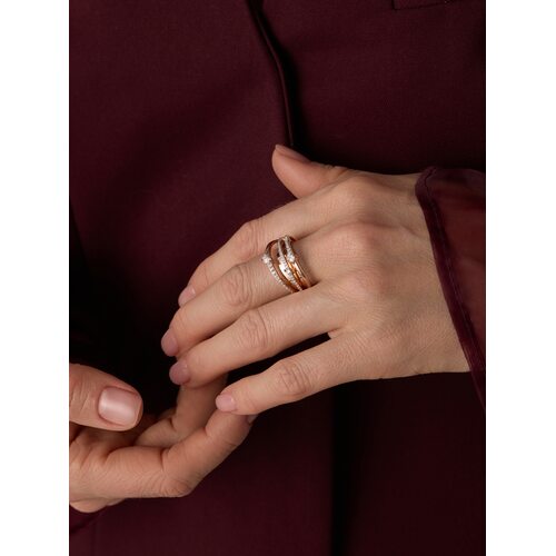 Кольцо с бриллиантами из золота 585 пробы