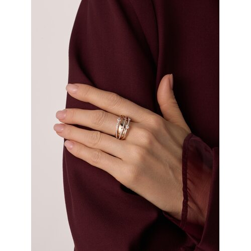 Кольцо с бриллиантами из золота 585 пробы