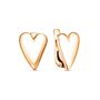 Серьги из серебра 925 пробы с позолотой