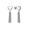 Серьги "Сердца" из серебра 925 пробы