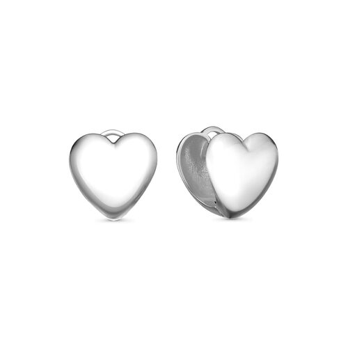 Серьги "Сердца" из серебра 925 пробы