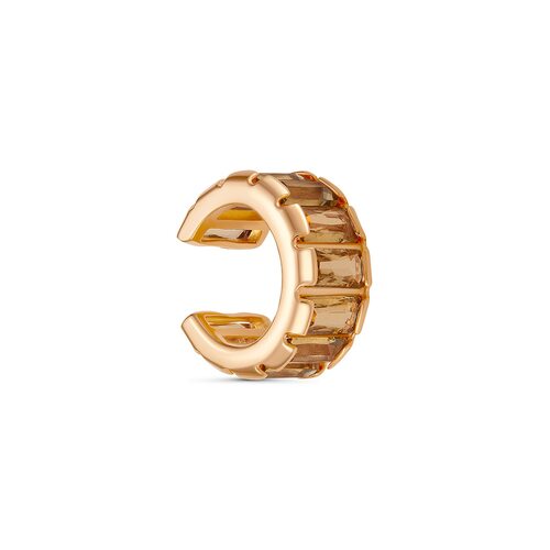 Серьга с цитринами из серебра 925 пробы