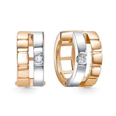 Серьги с бриллиантами из золота 585 пробы