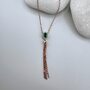 Колье с изумрудом и бриллиантами из золота 585 пробы арт. 2007-511