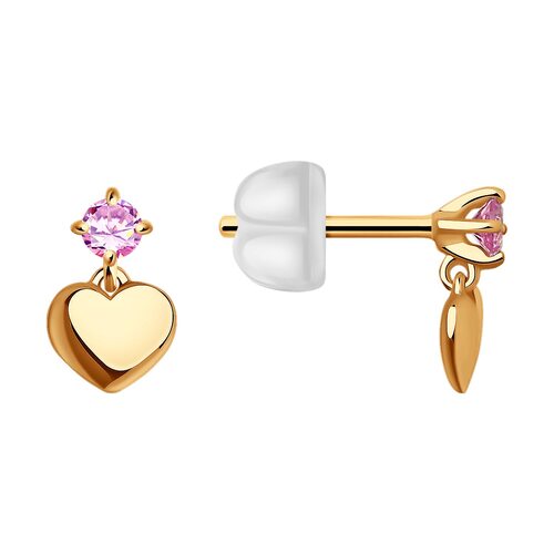 Серьги с сапфирами из золота 585 пробы