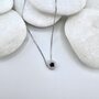 Колье с сапфиром и бриллиантами из белого золота 585 пробы арт. 2050-51201