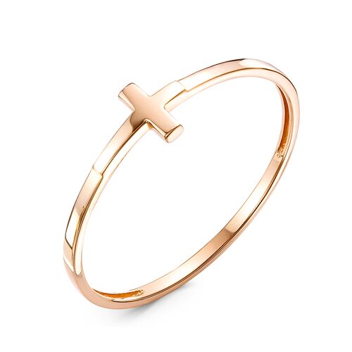 Кольцо "Крест" из золота 585 пробы