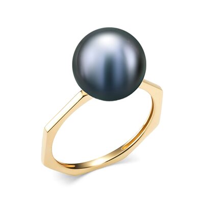 Кольцо с жемчугом из золота 585 пробы