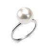 Кольцо с жемчугом из белого золота 585 пробы