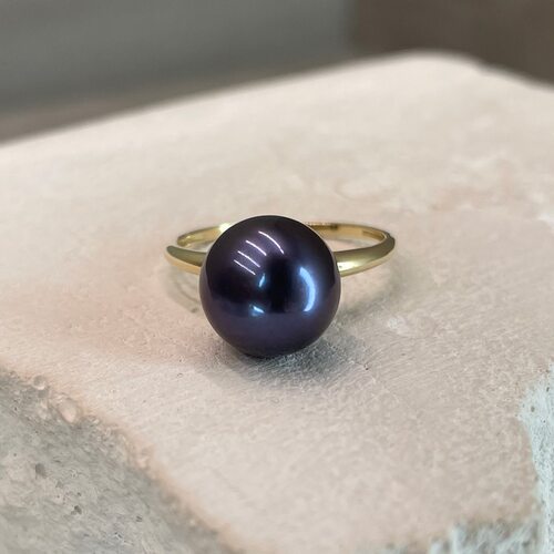 Кольцо с жемчугом из золота 585 пробы