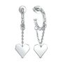 Серьги "Сердца" из серебра 925 пробы