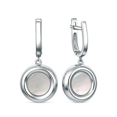 Серьги с перламутром из серебра 925 пробы