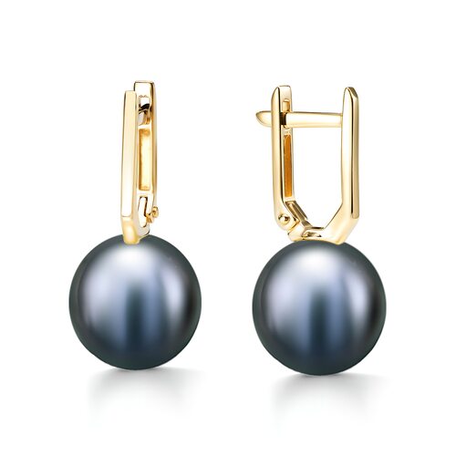 Серьги с жемчугом из золота 585 пробы