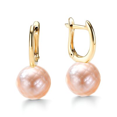 Серьги с жемчугом из золота 585 пробы