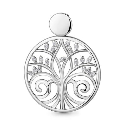 Подвеска с фианитами из серебра 925 пробы