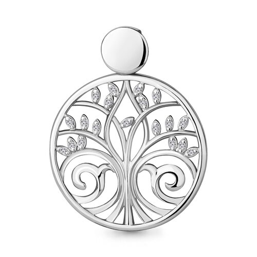 Подвеска с фианитами из серебра 925 пробы