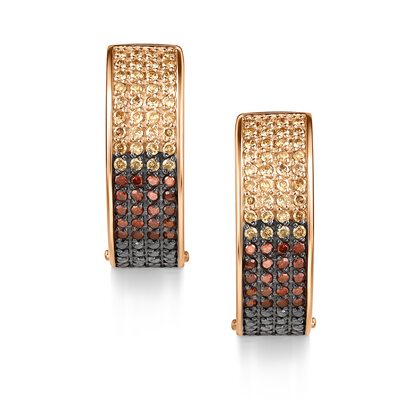 Серьги с бриллиантами из золота 585 пробы