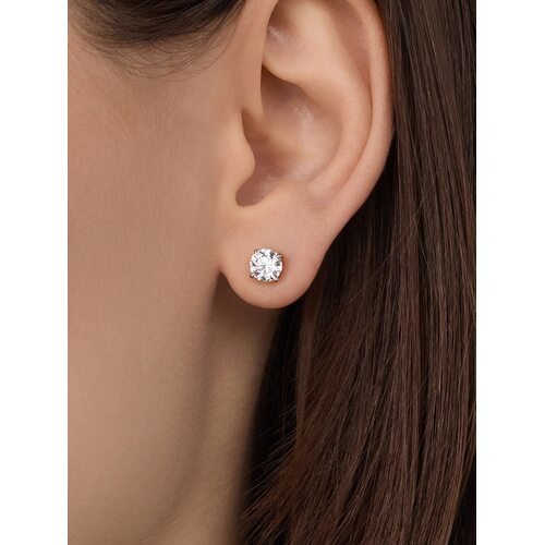 Серьги с бриллиантами из белого золота 750 пробы