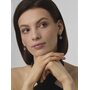 Серьги с танцующими бриллиантами из золота 585 пробы арт. 24324-100