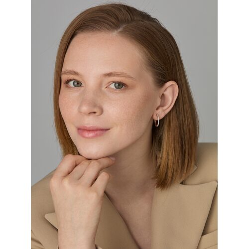 Серьги с бриллиантами из золота 585 пробы