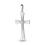 Декоративный крест с фианитом из серебра 925 пробы