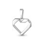Подвеска "Сердце" с фианитами из серебра 925 пробы