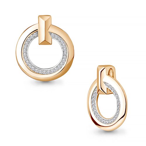 Подвеска с фианитами из золота 585 пробы