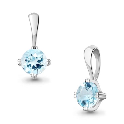 Подвеска с топазом из серебра 925 пробы арт. 2502802.5